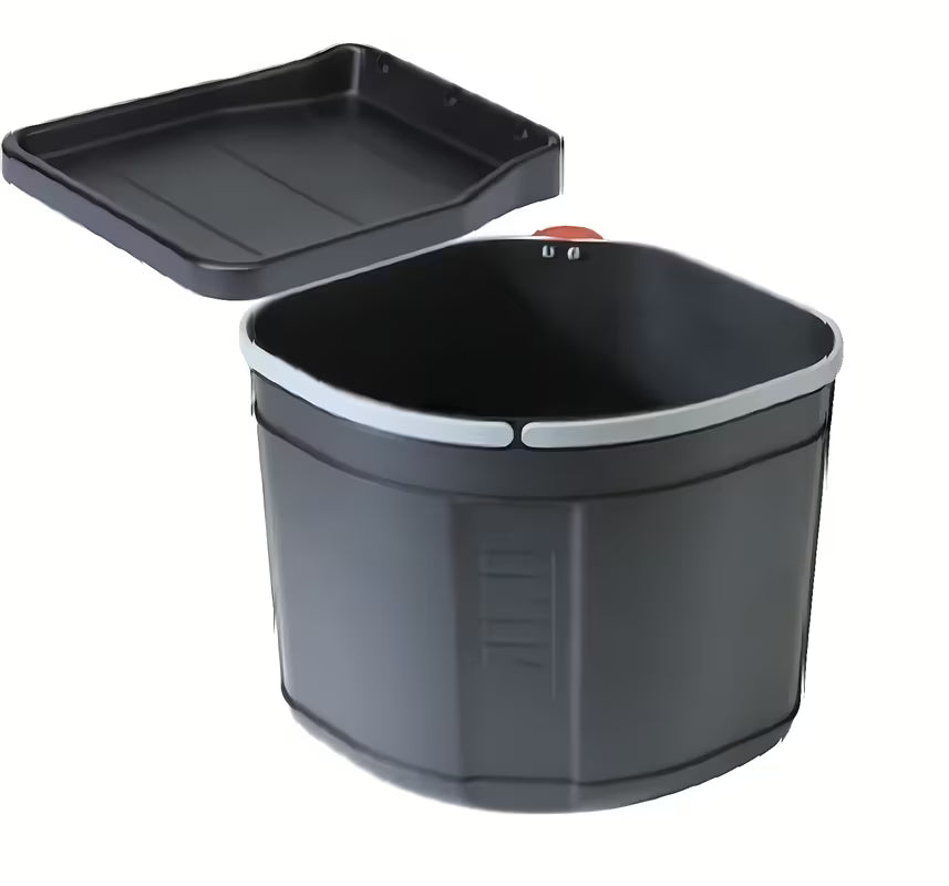 Ugradbeni kanta za otpad Franke Sorter 17,5 l u crnoj boji s policom iznad kante