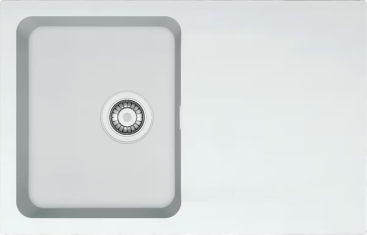 Bijeli sudoper Franke OID 611-78 od Tectonite materijala s reverzibilnim ocjednikom pro montaža na ploču