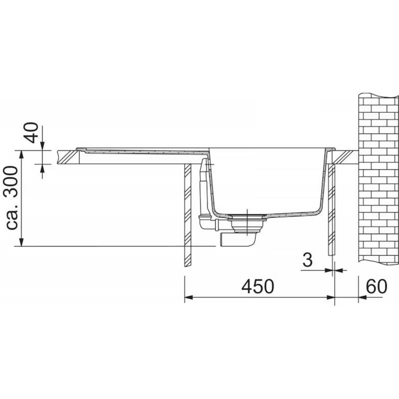 Bijeli sudoper Franke OID 611-78 od Tectonite materijala s reverzibilnim ocjednikom pro montaža na ploču