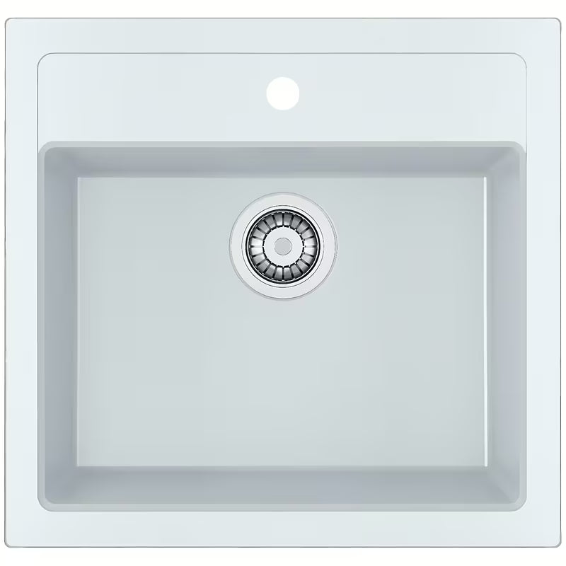 Bijeli kuhinjski jednostruki sudoper Franke Sid 610 od materijala Tectonite, pro ugradnja na radnu ploču
