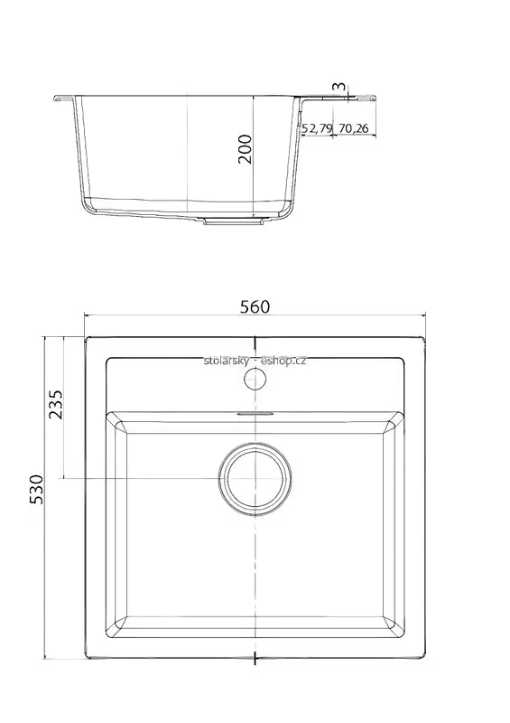 Bijeli kuhinjski jednostruki sudoper Franke Sid 610 od materijala Tectonite, pro ugradnja na radnu ploču