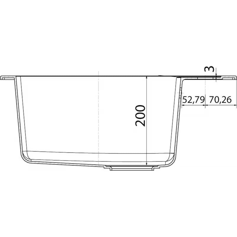Crni mat kuhinjski jednostruki sudoper Franke SID 610 od materijala Tectonite, pro ugradnja na radnu ploču.