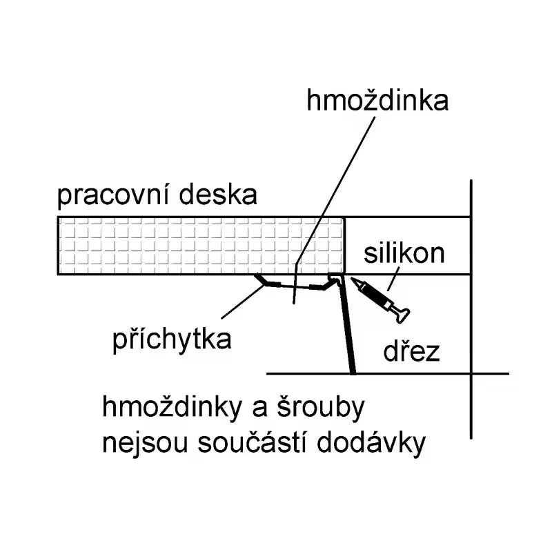 Crni kuhinjski jednostruki sudoper Franke SID 110-50 od materijala Tectonite pro donja montaža ispod ploče