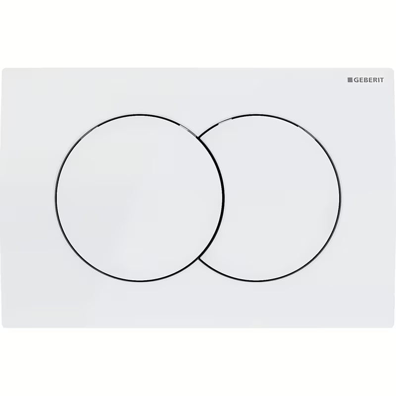 Bijela tipka za aktiviranje Geberit Delta01 pro dvokoličinsko ispiranje