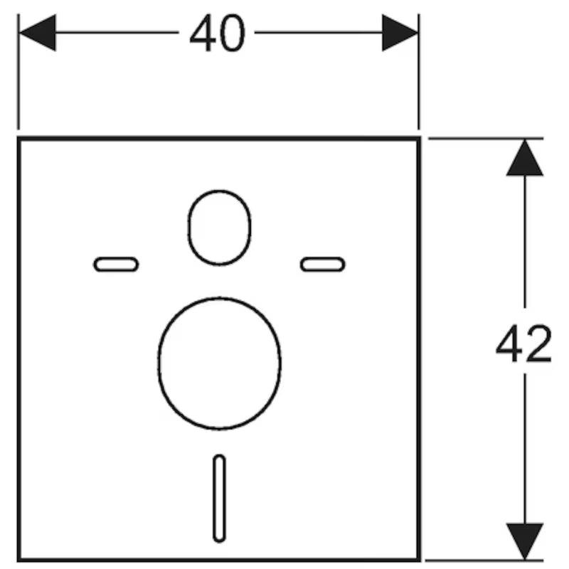 Set za zvučnu izolaciju Geberit pro viseća WC školjka i bidei pro za prigušenje buke