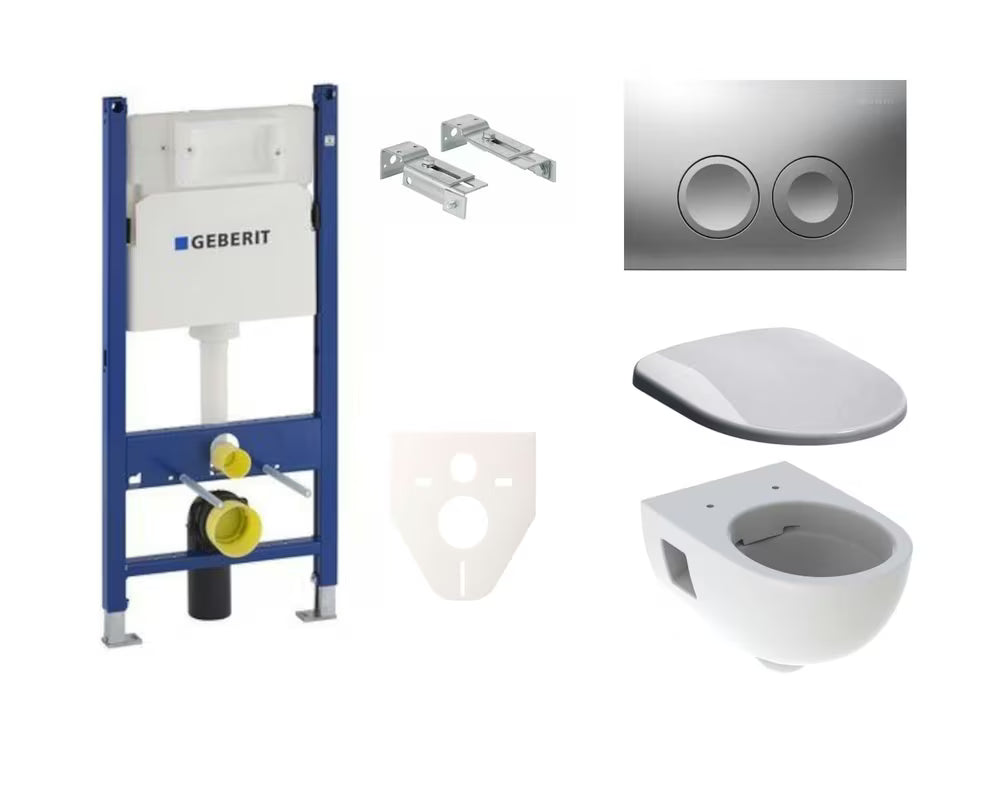 Viseći WC set Geberit Selnova s vodokotlićem Geberit Delta pro za modernu kupaonicu