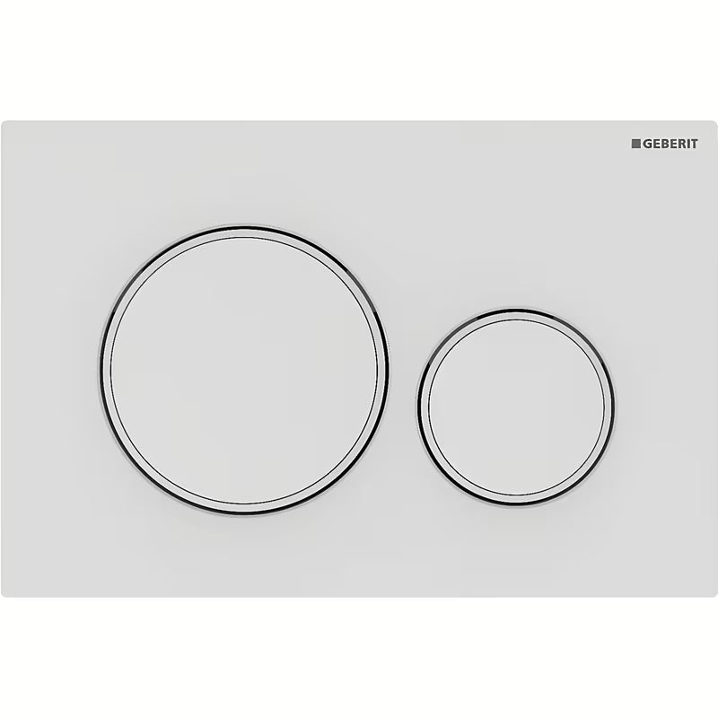 Geberit Sigma20 tipka za aktiviranje u mat bijeloj pro DualFlush za podžbukne vodokotliće Geberit Sigma