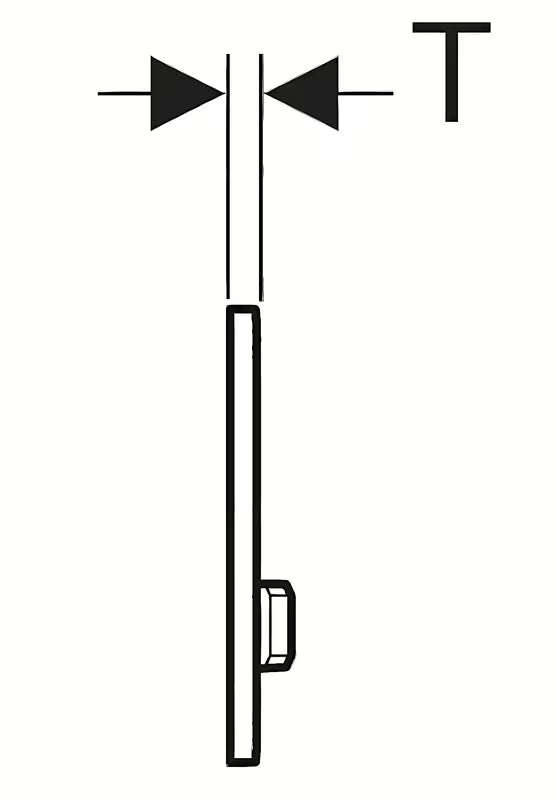 Geberit Sigma50 tipka za aktiviranje pro za podžbukne vodokotliće Geberit Sigma u bijeloj boji