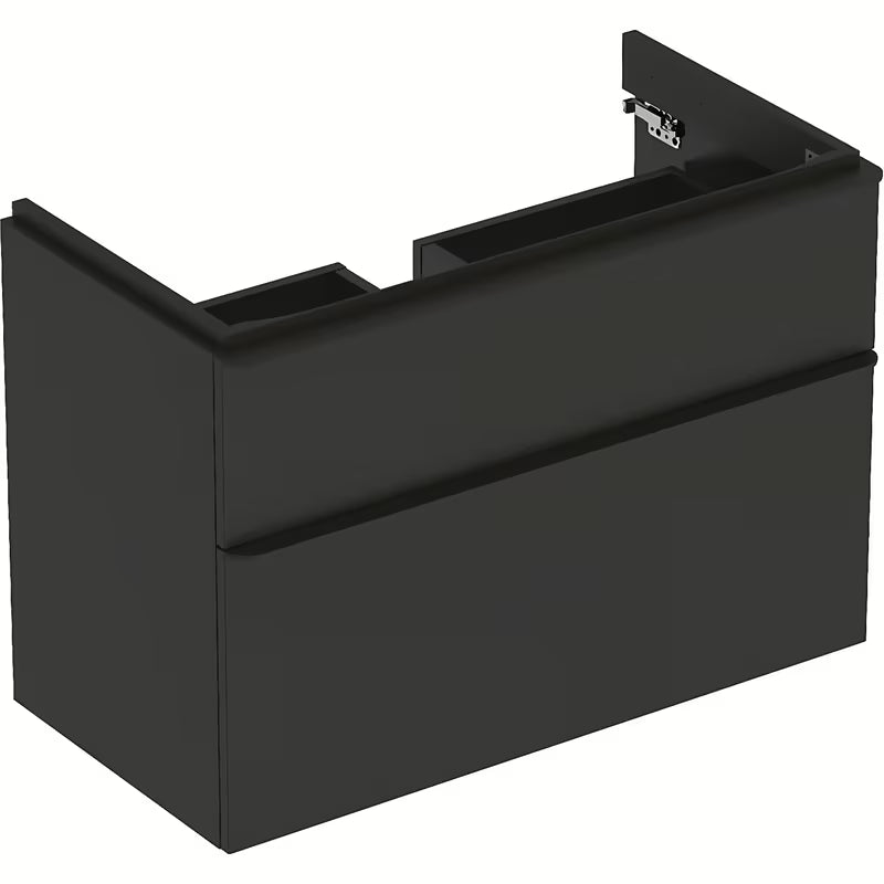 Viseća ormarić ispod umivaonika Geberit Smyle Square 88,4x47x62 cm u antracit izvedbi