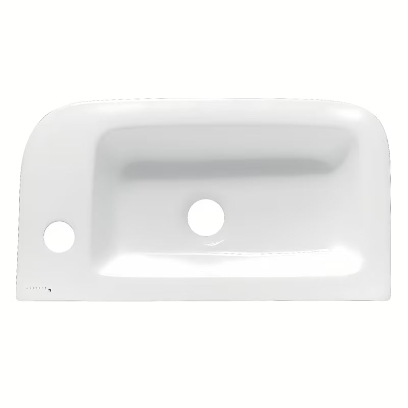 Bijeli keramički mali umivaonik Glacera Project 45x24 cm s otvorom pro za slavinu desno
