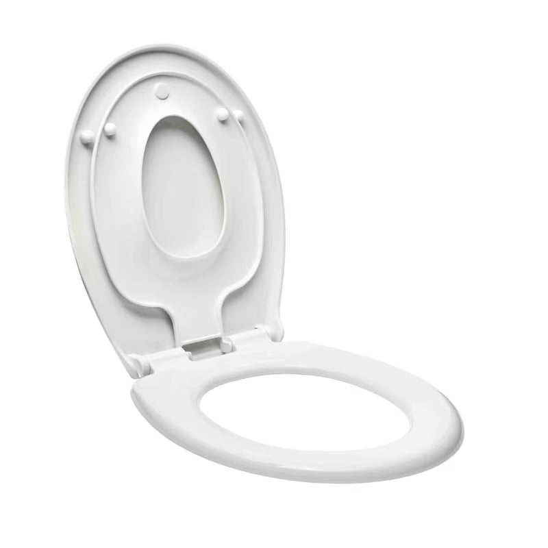 Bijela dječja WC daska Glacera Babynew s integriranim umetkom i sporim spuštanjem soft Close.