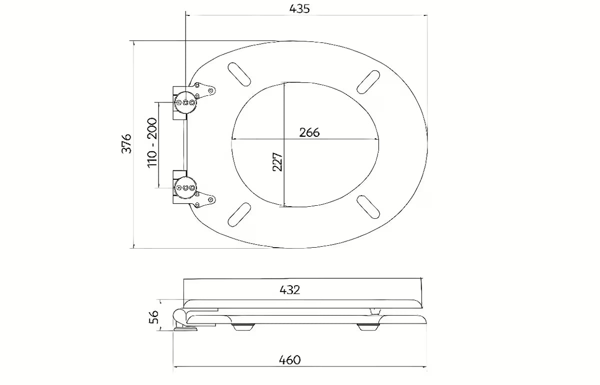 Glacera WC daska od MDF-a u dekoru oraha sa šarkama soft Close i Easy pričvršćenjem