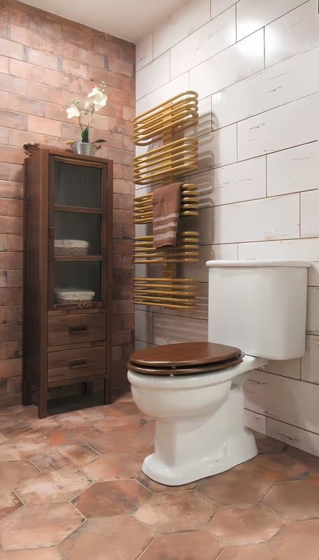 Glacera WC daska od MDF-a u dekoru oraha sa šarkama soft Close i Easy pričvršćenjem