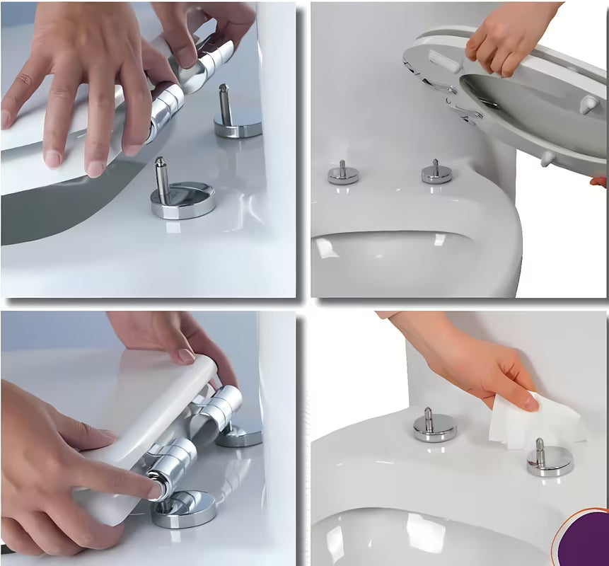 WC daska Glacera u dekoru wenge sa šarkama soft Close i Easy pričvršćenjem