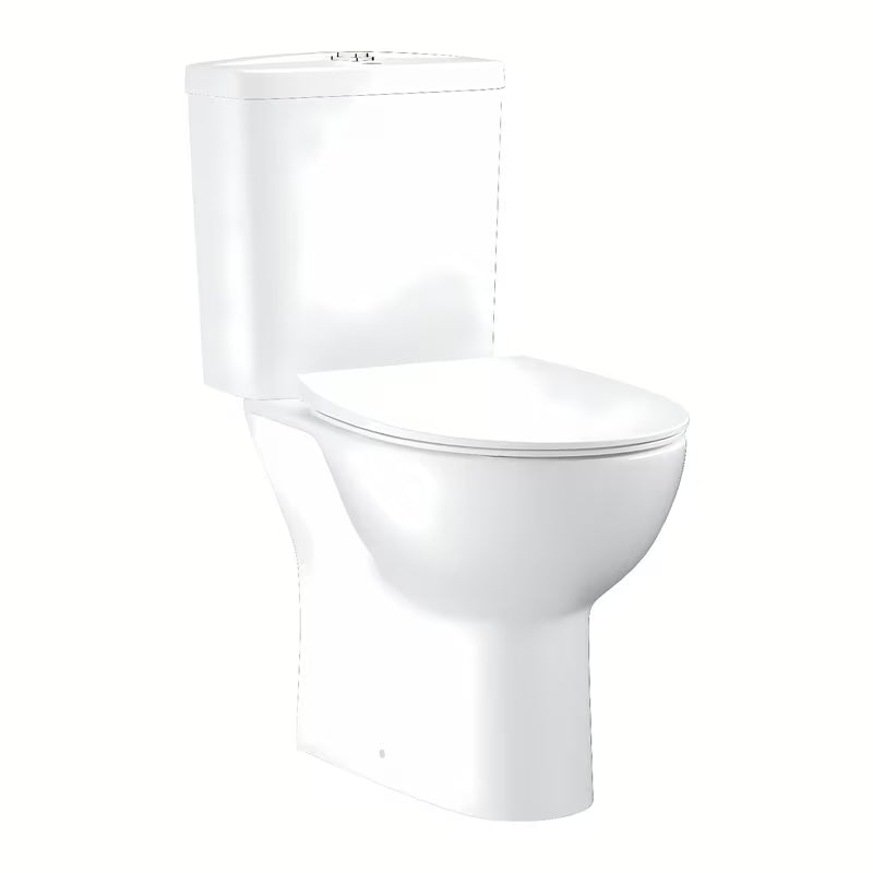 Bijeli WC kombi Grohe Bau Ceramic s Rimless školjkom i slim sjedalom soft Close