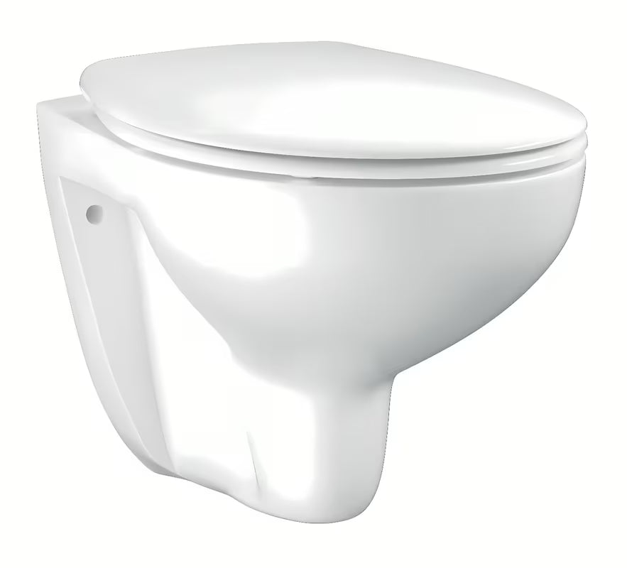 Viseća WC Školjka Grohe Bau Ceramic u boji Alpine White s rimless izvedbom i sjedalom soft Close