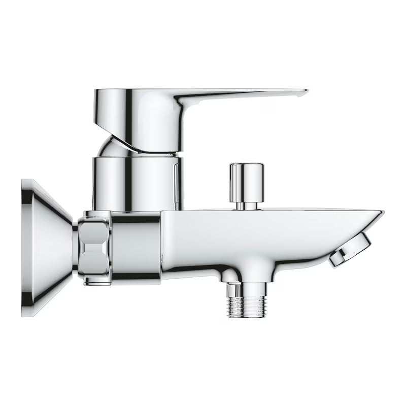 Jednoručna Baterija zidna miješalica za kadu Grohe bauloop u krom izvedbi bez tuš seta.