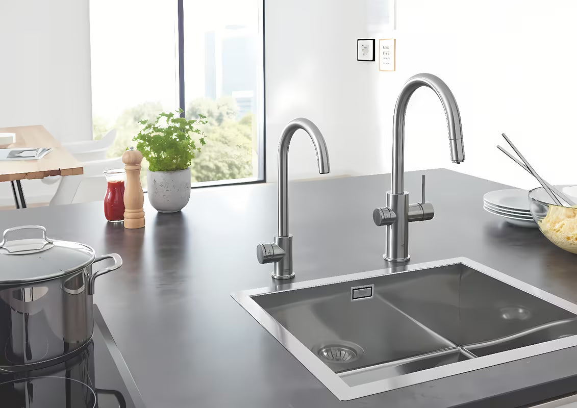 Grohe Blue Home miješalica za sudoper supersteel s filtracijom i hladnjakom pro za negaziranu i gaziranu vodu