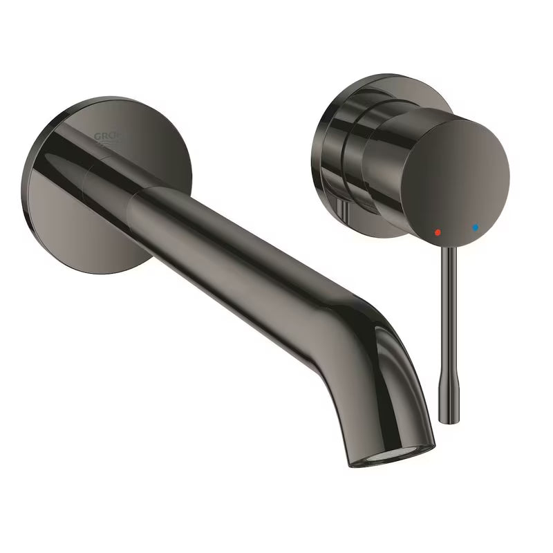 Podžbukna miješalica za umivaonik Grohe Essence New u završnoj obradi Hard Graphite s ručicom