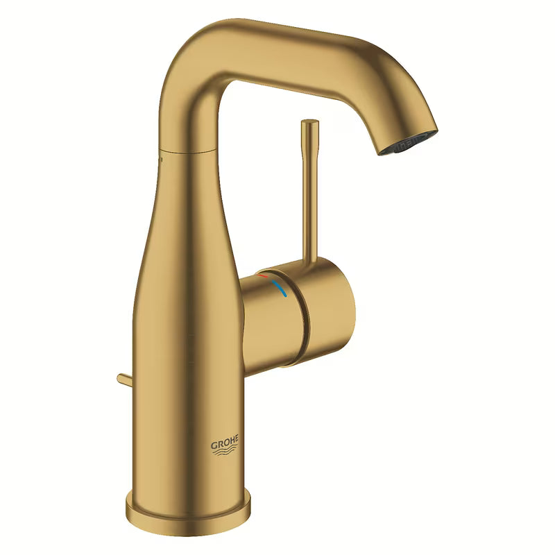 Grohe Essence New jednoručna baterija miješalica za umivaonik s odvodom u izvedbi Brushed Cool Sunrise
