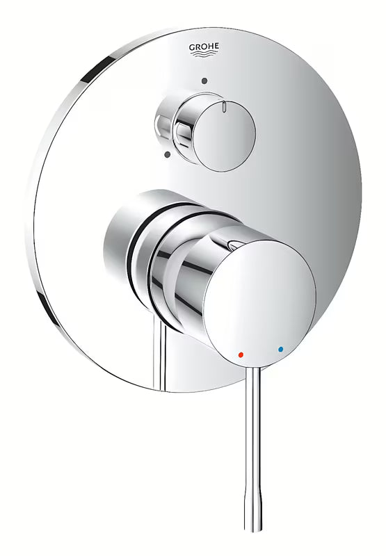 Grohe Essence New podžbukna tuš i miješalica za kadu u krom izvedbi s 3-smjernim preklopnikom