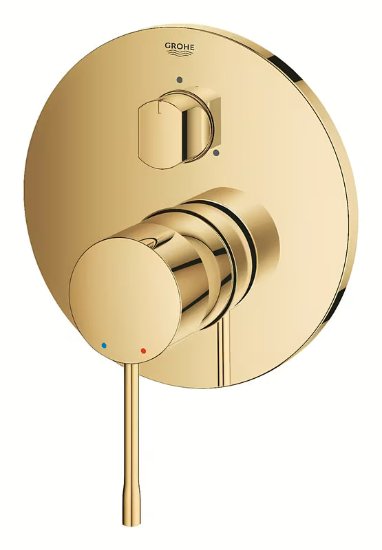 Podžbukna miješalica za tuš Grohe Essence New u izvedbi Cool Sunrise s ručicom i 3-smjernim preklopnikom