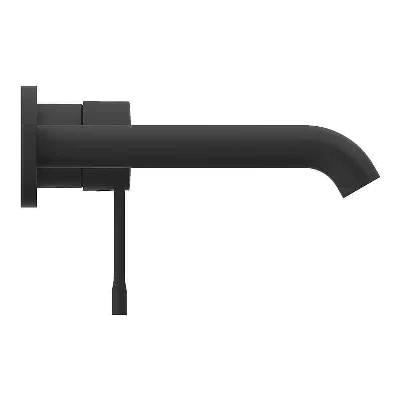 Grohe Essence New podžbukna miješalica za umivaonik za zidnu ugradnju u boji phantom black s ručicom i rozetom