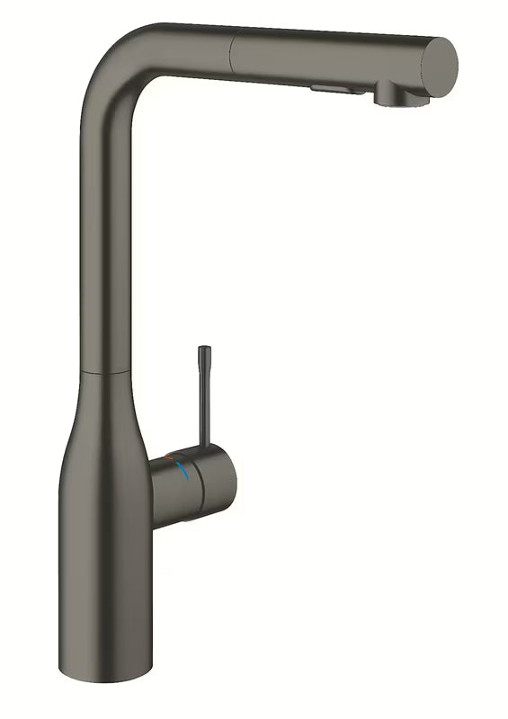 Miješalica za Sudoper Grohe Essence New brushed hard graphite s visokim izljevom i izvlačnim tušem
