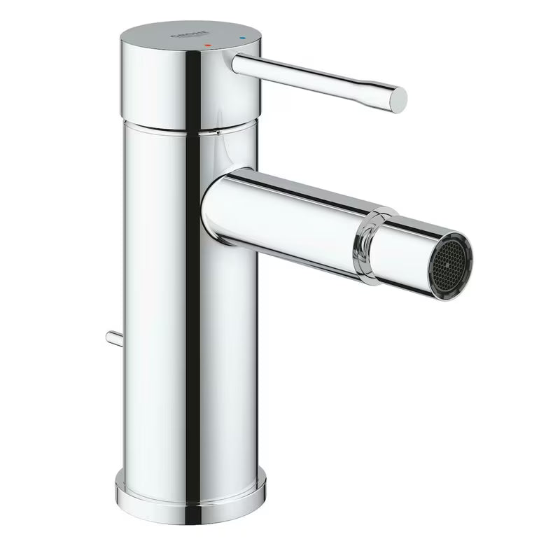 Kromirana jednoručna baterija miješalica za bide Grohe Essence New s odvodom i zglobnim perlatorom