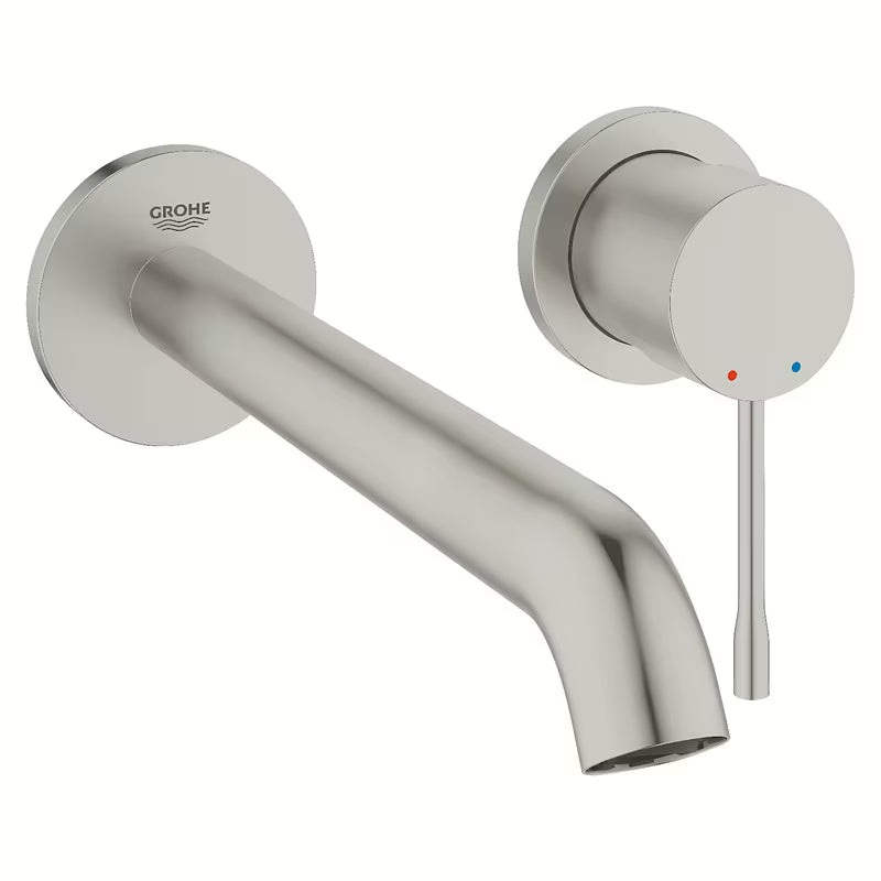 Podžbukna miješalica za umivaonik Grohe Essence New u izvedbi supersteel pro za zidnu montažu