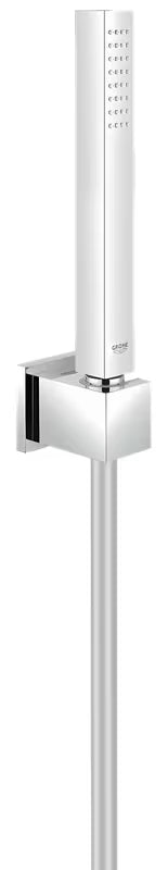 Set za Kadu Grohe Euphoria Cube u krom izvedbi s ručnim tušem, držačem i crijevom za tuš Silverflex 1 250 mm.