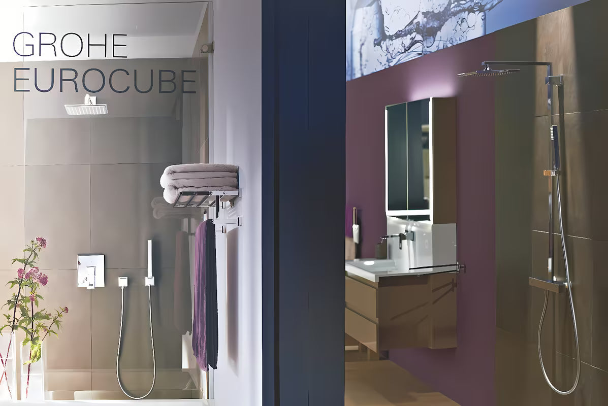 Grohe Euphoria Cube Stick kadni tuš set u kromu s ručnim tušem, držačem i crijevom 1 250 mm