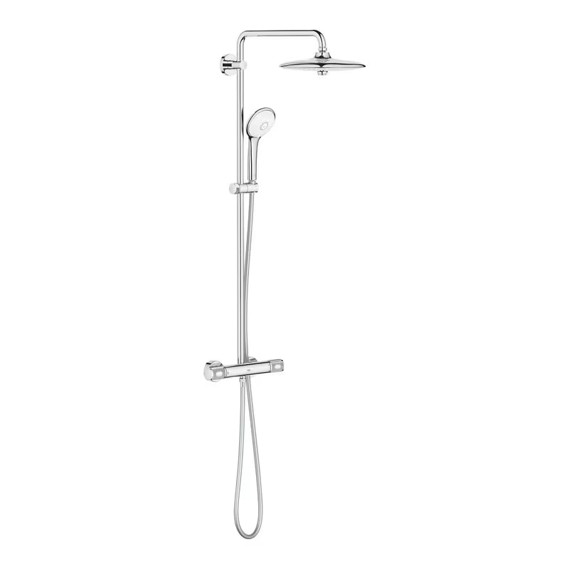 Kromirani tuš sustav Grohe Euphoria System s termostatskom miješalicom, s nadglavnim i ručnim tušem