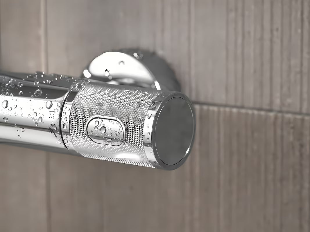 Kromirani tuš sustav Grohe Euphoria System s termostatskom miješalicom, s nadglavnim i ručnim tušem