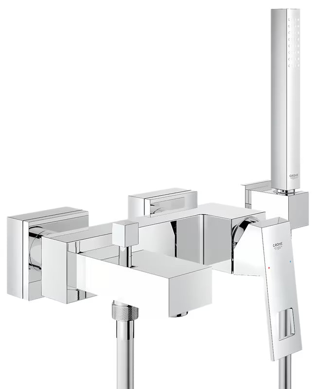 Grohe Eurocube miješalica za kadu u kromu s tuš setom i preklopnikom za pro tuš i punjenje kade