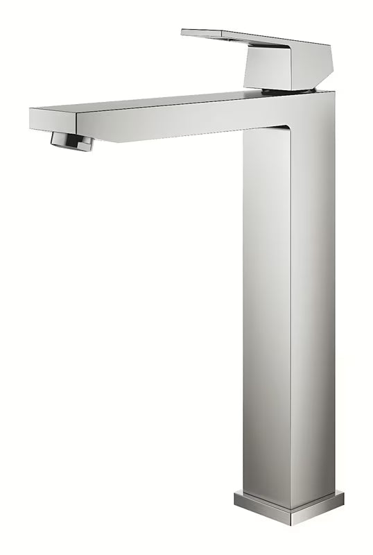 Visoka miješalica za Umivaonik Grohe Eurocube u izvedbi supersteel pro samostojeći umivaonik .