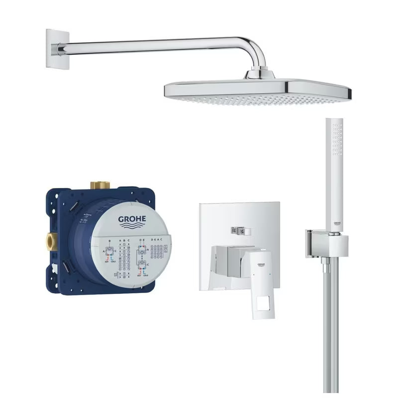 Grohe Eurocube podžbukni tuš sustav u kromu s ručnim tušem Euphoria Cube Stick