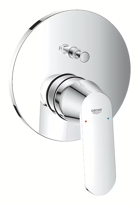 Podžbukna tuš/kada miješalica za kadu Grohe Eurosmart Cosmopolitan u kromiranoj izvedbi s ručicom i preklopnikom