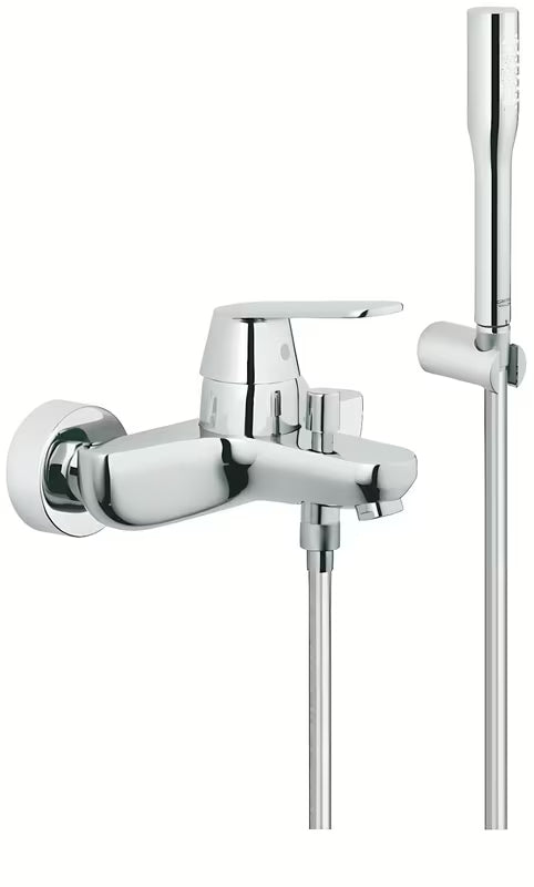 Kromirana zidna miješalica za kadu Grohe Eurosmart Cosmopolitan s tuš setom