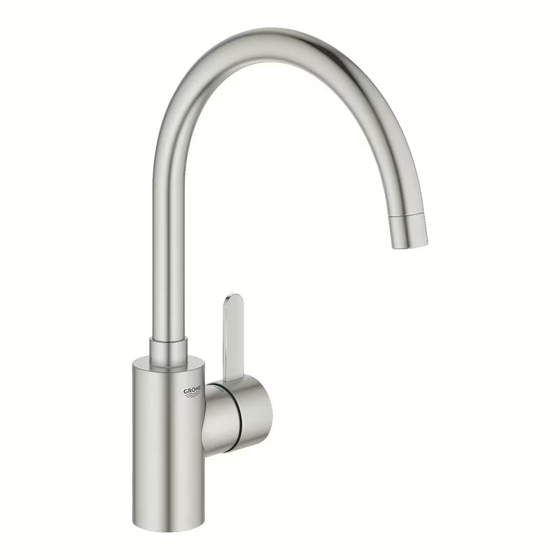 Kuhinjska jednoručna baterija slavina Grohe Eurosmart Cosmopolitan s visokim zakretnim izljevom u izvedbi supersteel.