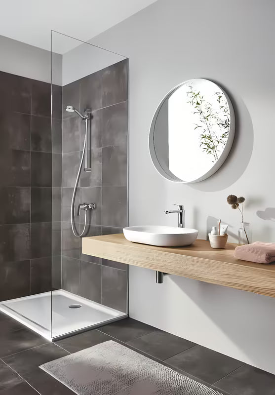 Grohe Eurosmart Cosmopolitan visoka miješalica za umivaonik u krom izvedbi pro samostojeći umivaonici .