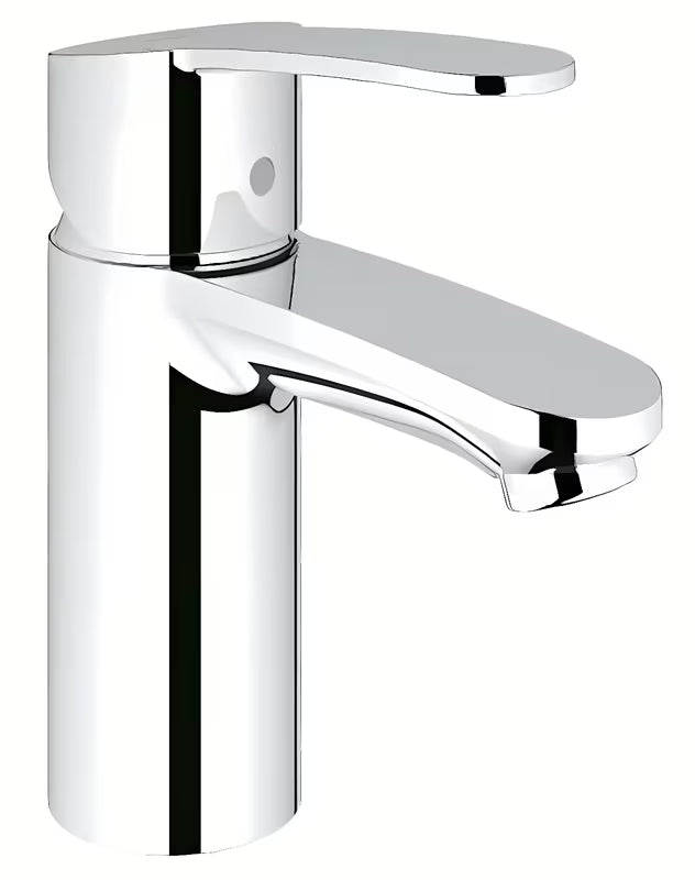 Kromirana miješalica za umivaonik Grohe Eurostyle Cosmopolitan s ručicom i štedljivom tehnologijom EcoJoy.