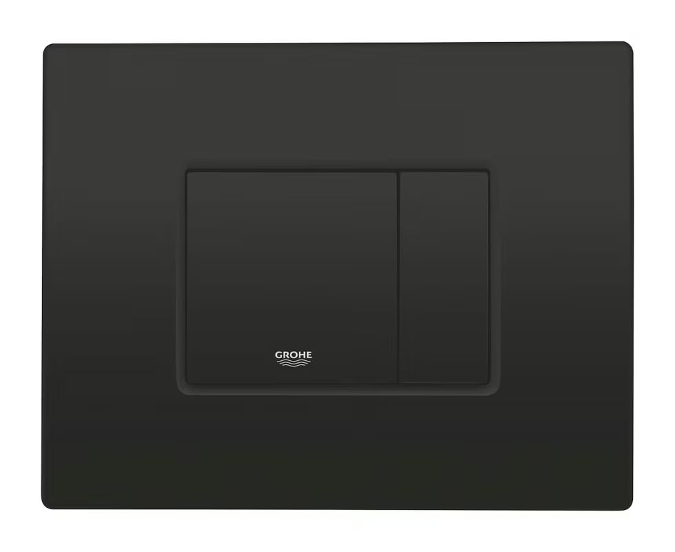 Tipka za Aktiviranje Grohe Even u izvedbi matt black s dvokoličinskim ispiranjem