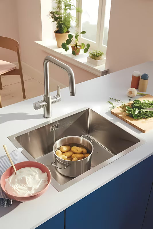 Miješalica za Sudoper Grohe Blue Pure 2022 s funkcijom filtriranja u izvedbi supersteel