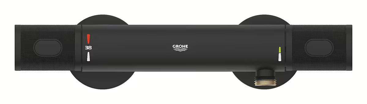 Termostatska zidna miješalica za tuš Grohe Grohtherm 1000 Performance u boji phantom black