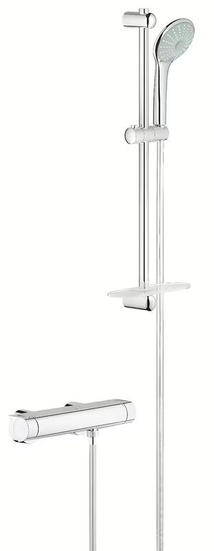 Termostatska miješalica za tuš Grohe Grohtherm 2000 u krom izvedbi s tuš setom Euphoria