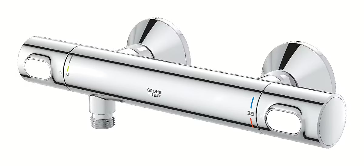 Termostatska zidna miješalica za tuš Grohe Grohtherm 500 u kromiranoj izvedbi