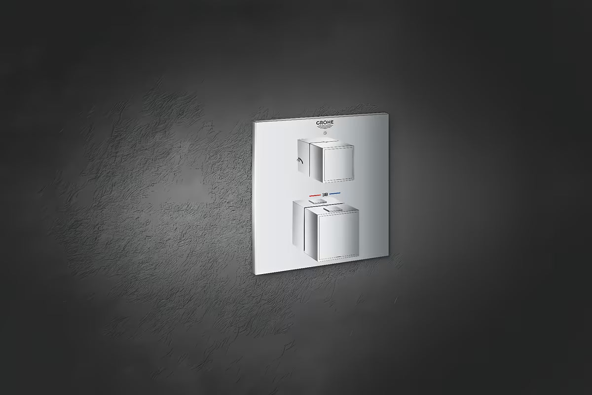 Podžbukna termostatska miješalica za tuš Grohe Grohtherm Cube u krom izvedbi