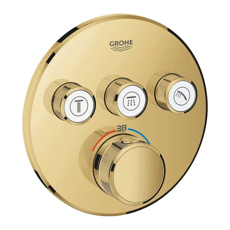 Podžbukna termostatska miješalica za tuš Grohe Grohtherm Smartcontrol u izvedbi Cool Sunrise
