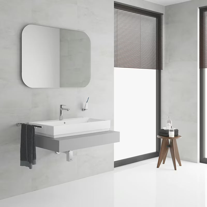 Kromirana jednoručna baterija miješalica za umivaonik Grohe Lineare s click‑clack-odvodom minimalističkog dizajna